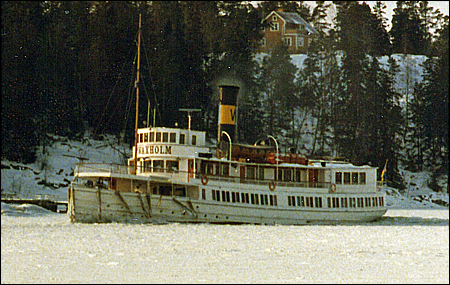 Waxholm vid Lindalen Nedre, Lindalssundet 1978-02-18