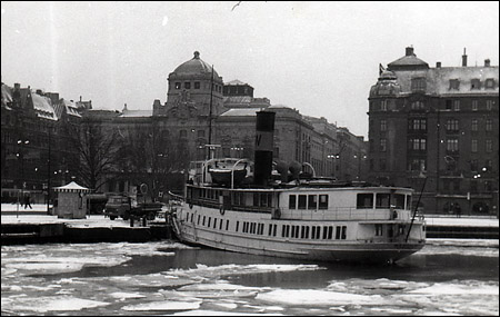Waxholm i Nybroviken, Stockholm 1965-02-21