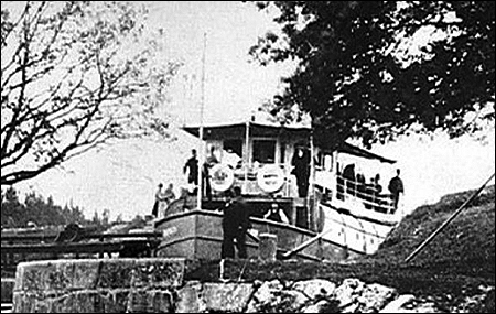 Dalpilen vid Gravudden, Hjelmare kanal ca. 1890