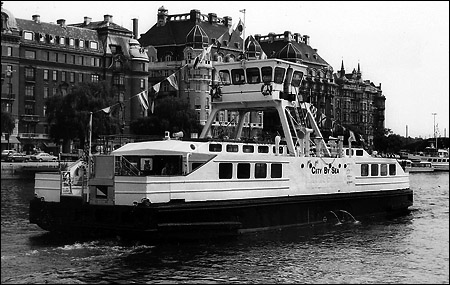 EMV 1 som City by Sea i Nybroviken, Stockholm 1983-06-11