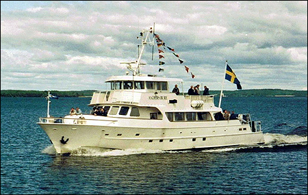Anders Bure vid Mälarvarvet, Stockholm 1977-01-23