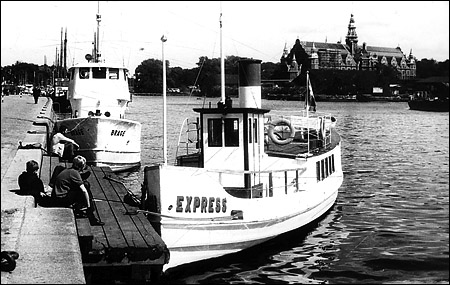 Skurusund som Express vid Strandvgskajen, Stockholm 1968-06-10