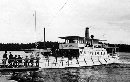 �kers Kanal vid Garnsviken, �kersberga ca 1901