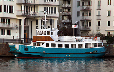 Emelie II av Hby Sj�stad vid Norra Hammarbyhamnen, Stockholm 2018-11-17