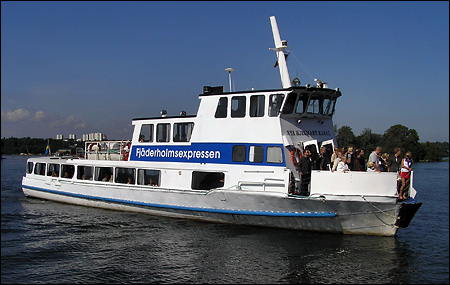 Nya Hjelmare Kanal vid Fj�derholmarna, Stockholm 2007-08-04