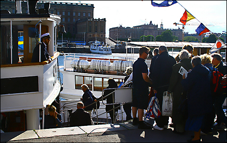 Embarkering vid Storskär.