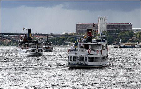 Norrskr, Mariefred och Drottningholm lmnar Riddarholmen
