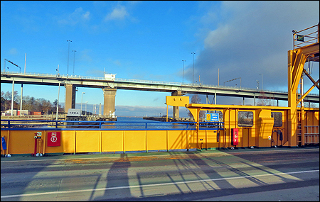 Även gångtrafik kan använda färjan