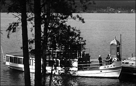 Äran vid Storumans ångbåtsbrygga ca. 1935