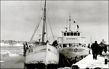 Byfjorden i Sandhamn 1969-02-13
