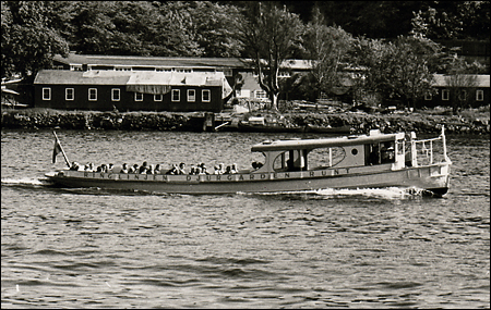 Sj�buss 3 utanf�r Finnboda, Nacka 1966-06-11