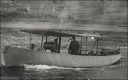 Dal�lven II vid provtur utanf�r �vermo, Leksand