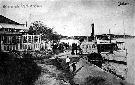 Dalar�str�m vid �ngb�tsbryggan i Dalar�