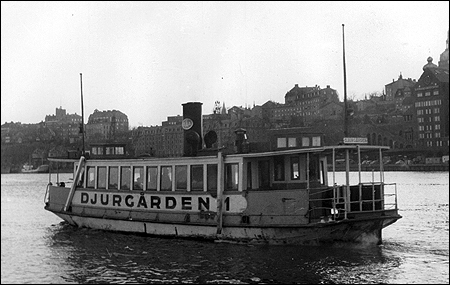 Djurgården 1 vid Slussen, Stockholm 1953-12