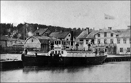 Södertelge i Mälarhamnen, Södertälje ca. 1885