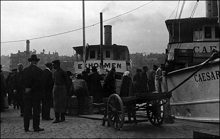 Ekholmen vid Munkbrohamnen, Stockholm ca. 1900