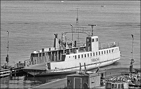 Färja 61/246 vid Fridhems varv, Lysekil 1979
