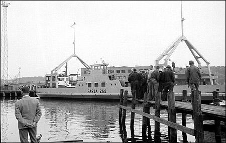 F�rja 61/262 vid Uddevallavarvet inf�r leveransen