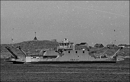 Färja 61/311 vid Kalvsund, Öckerö 1981
