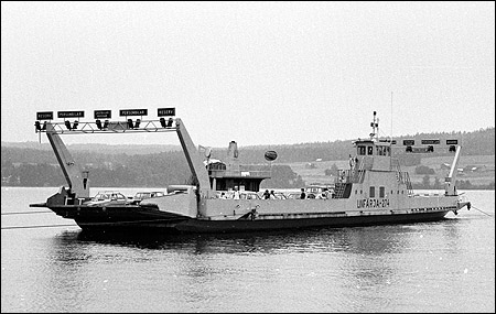 Färja 62/274 på Vallsundsleden, Östersund 1981