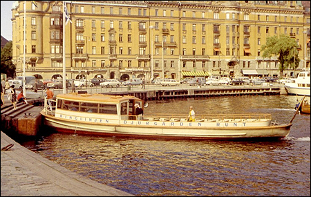 Sjbuss 5 vid Nybroplan, Stockholm 1967-07