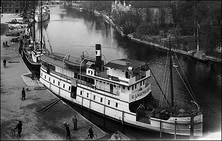 Gustaf Lagerbjelke vid Hamnplan, �rebro p� 1930-talet