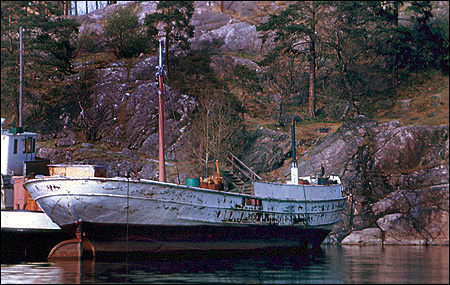 Skrovet av Ntar vid Fredhll, Stockholm 1968