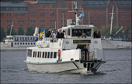 Kungshatt på Riddarfjärden, Stockholm 2016-08-22