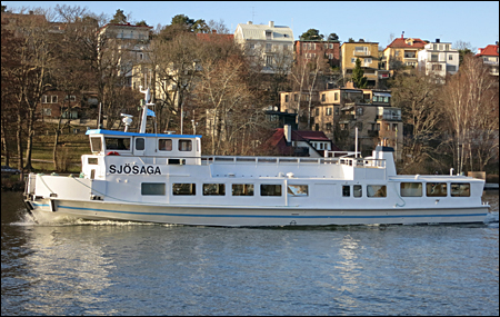 Sjösaga i Essingesundet, Stockholm 2014-04-03