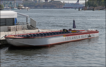 Cleopatra I vid Strandv�gen, Stockholm 2014-07-26