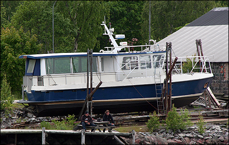 Hulda af Söderhamn på slipen i Ljusne 2012-06-26