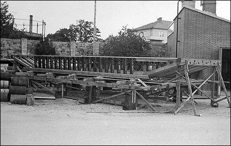 Ivfrjan under byggnation vid Marinvrkstderna, Karlskrona 1948