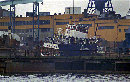 Sjöhästen III skrotas i Landskrona 1984-11-06