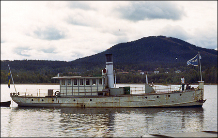 Norsbro p� Siljan nedanf�r Gesundaberget, Mora 1973-08