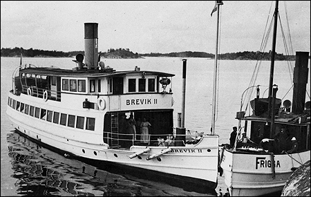 Brevik II vid Gastholmsgrundet, Kanholmsfj�rden ca. 1910