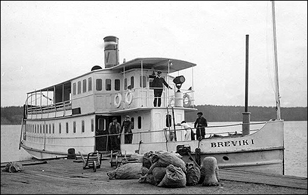 Brevik I vid Saltsj�badens brygga 1917-06-22