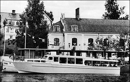 Lisskulla III vid kajen i Leksand på 1950-talet