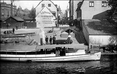 Signe vid Gamla Kungsholmsbrogatan, Stockholm 1896