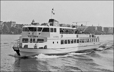 M�lar Victoria under V�sterbron, Stockholm 1984