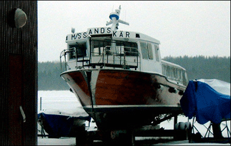 Sandsk�r p� land vid V�sterfj�rden, Ume� 2006-01-17