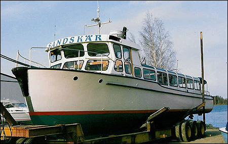 Sandsk�r p� Norrkust Marina, B�tsk�rsn�s
