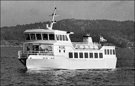 Mysing på Gullmarsfjorden, Lysekil vid leveransen 1989-02