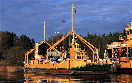 Karolina vid Ten� Varv, Vaxholm 2007-11-17