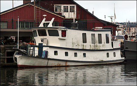 Ragnhild vid M�larvarvet, Stockholm 2006-11-05