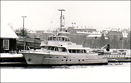 Anders Bure vid Mälarvarvet, Stockholm 1977-01-23
