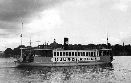 Djurg�rden 6 vid Slussen, Stockholm 1954-07
