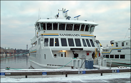 Sandhamn vid Nybrokajen, Stockholm 2004-12-29