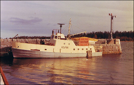 Färja 63/66 vid Holmön 1984