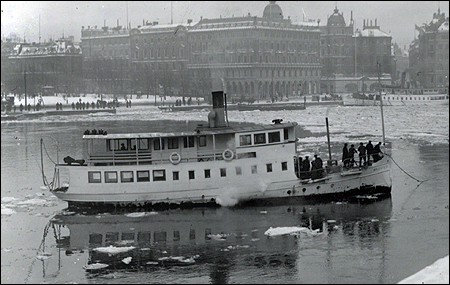 Brevik III grundst�tt p� Norrstr�m, Stockholm 1914-01-14