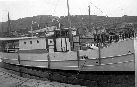 Sotefjorden i Norra Hamnen, Lysekil 1934